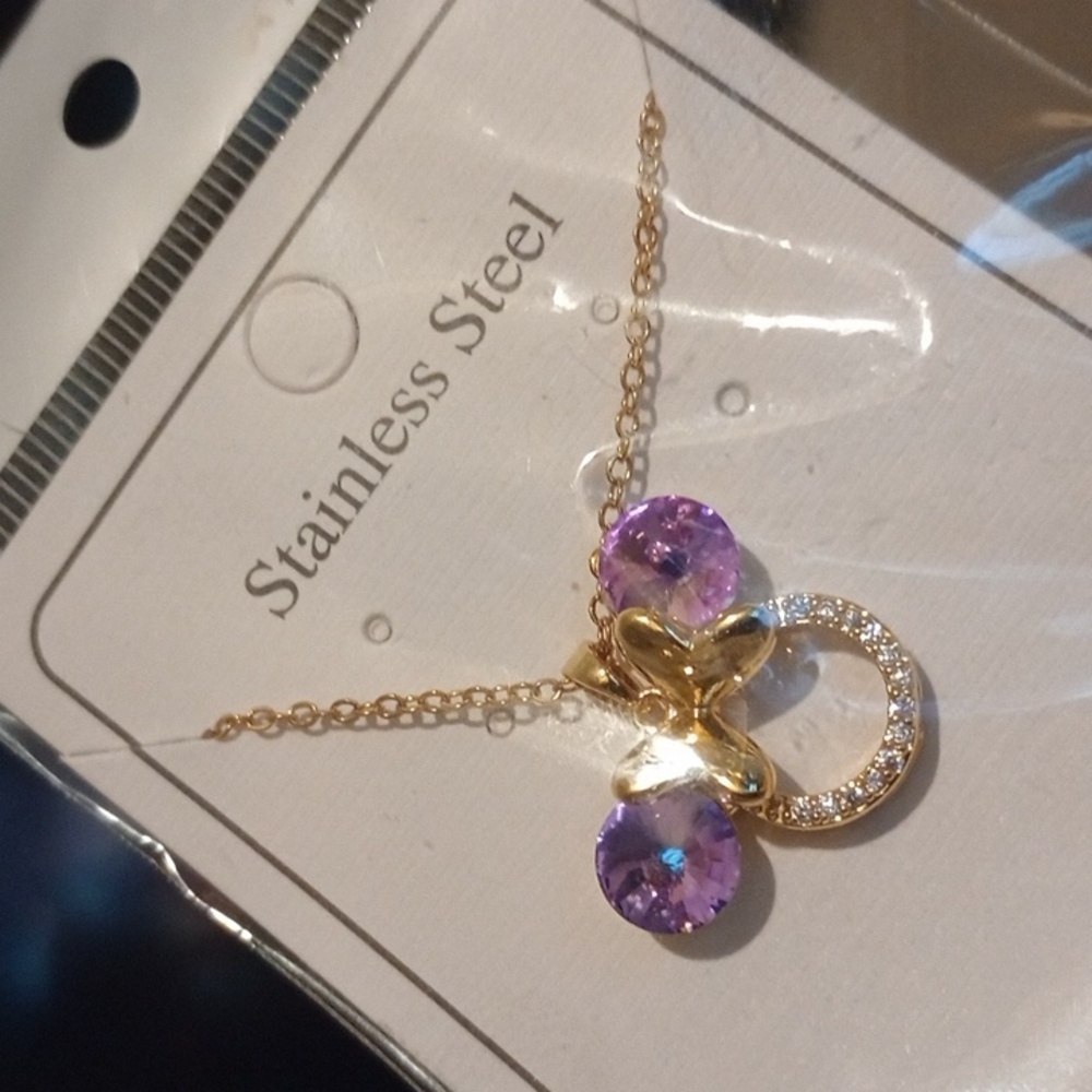 ♥️ Individually $10 Or Bundle 3/$26 Minnie Mouse Inspired Purple Necklace 💜